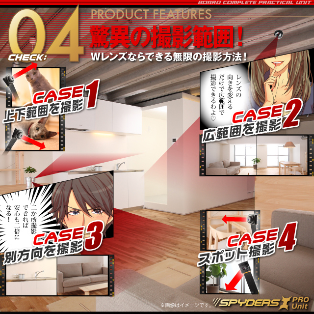 ダブルレンズで撮影範囲が広がる